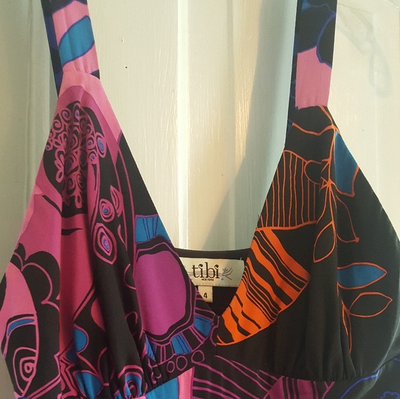 Tibi Silk Maxi Dress - Picture 2 of 2